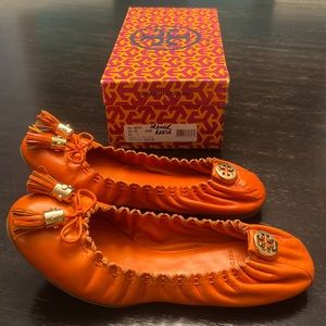 Authentic Tory Burch Reese Flats
